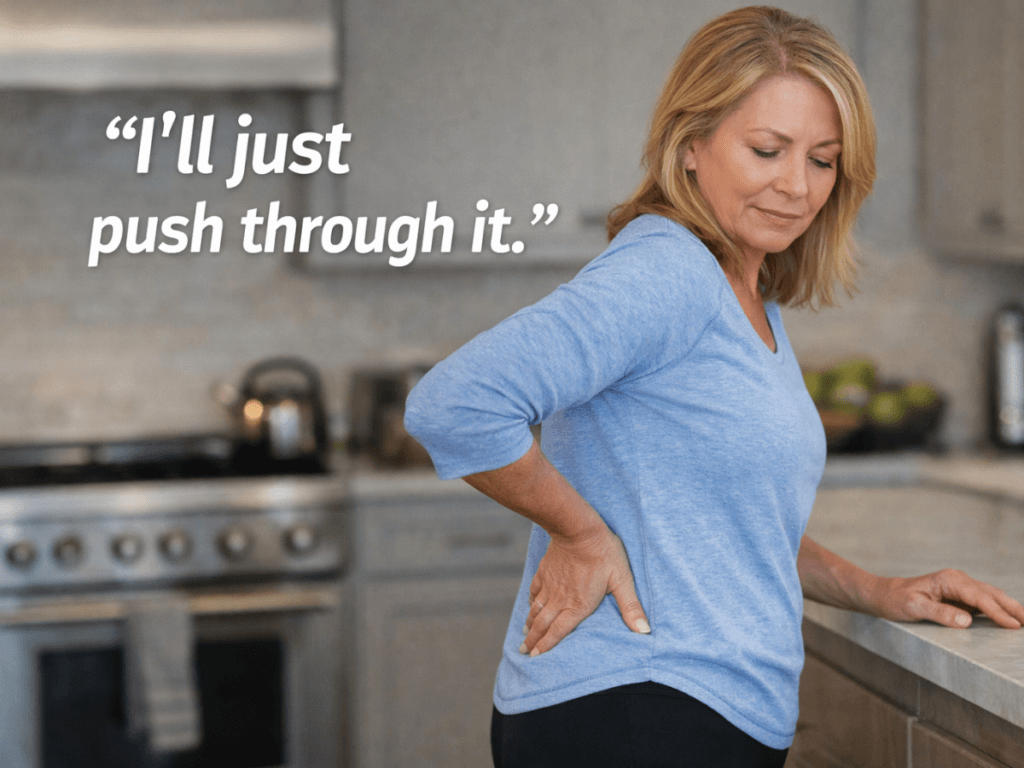 "I'll just push through it."